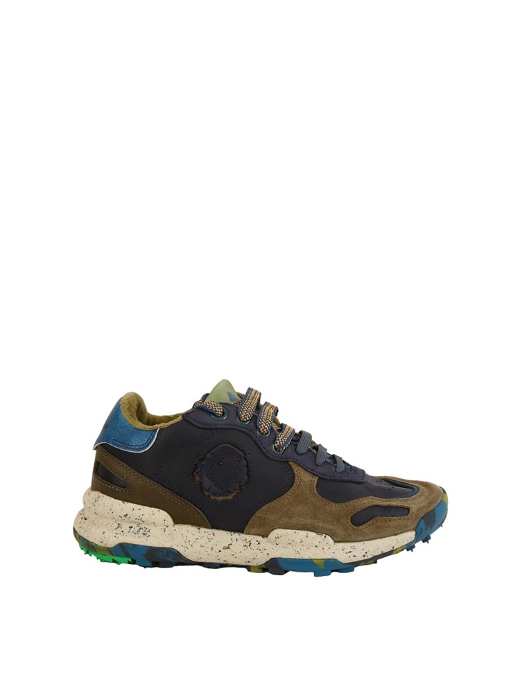 Sneaker Chacrona Pull Up Satorisan uomo in pelle blu