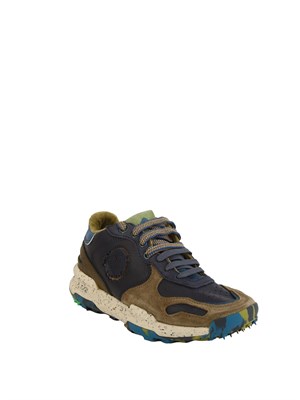 Sneaker Chacrona Pull Up Satorisan uomo in pelle blu in UOMO