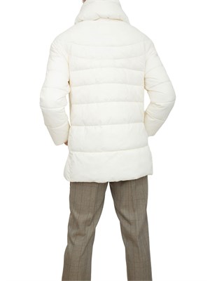 Piumino Rolando Kocca in tessuto bianco avorio in DONNA