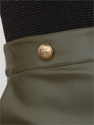 Gonna Mariaelisa Kocca in ecopelle verde in DONNA