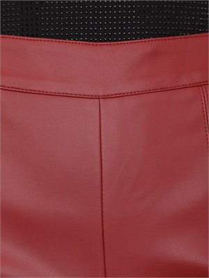 Pantaloni Maren Kocca in ecopelle rossa in DONNA