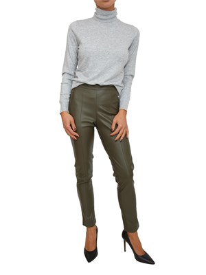 Pantaloni Maren Kocca in ecopelle verde in DONNA
