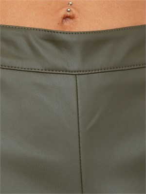 Pantaloni Maren Kocca in ecopelle verde in DONNA