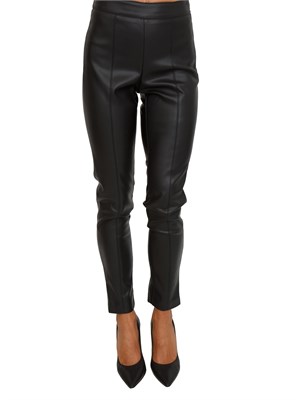 Pantaloni Maren Kocca in ecopelle nera in DONNA