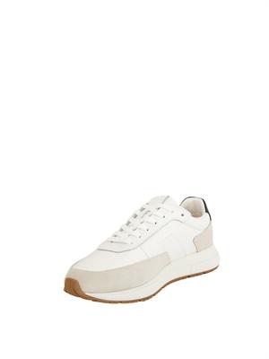 Sneakers Vinston Boss uomo in pelle bianca in UOMO