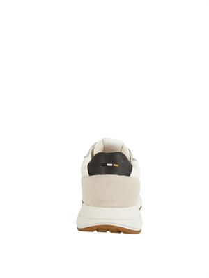 Sneakers Vinston Boss uomo in pelle bianca in UOMO