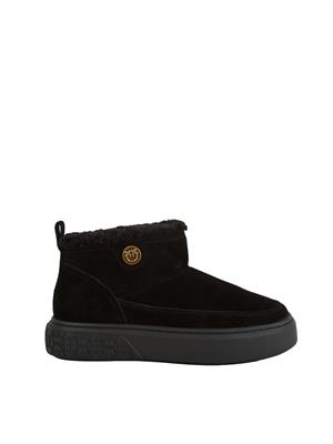 Stivali Yoko 22 Pinko in pelle scamosciata nera in DONNA