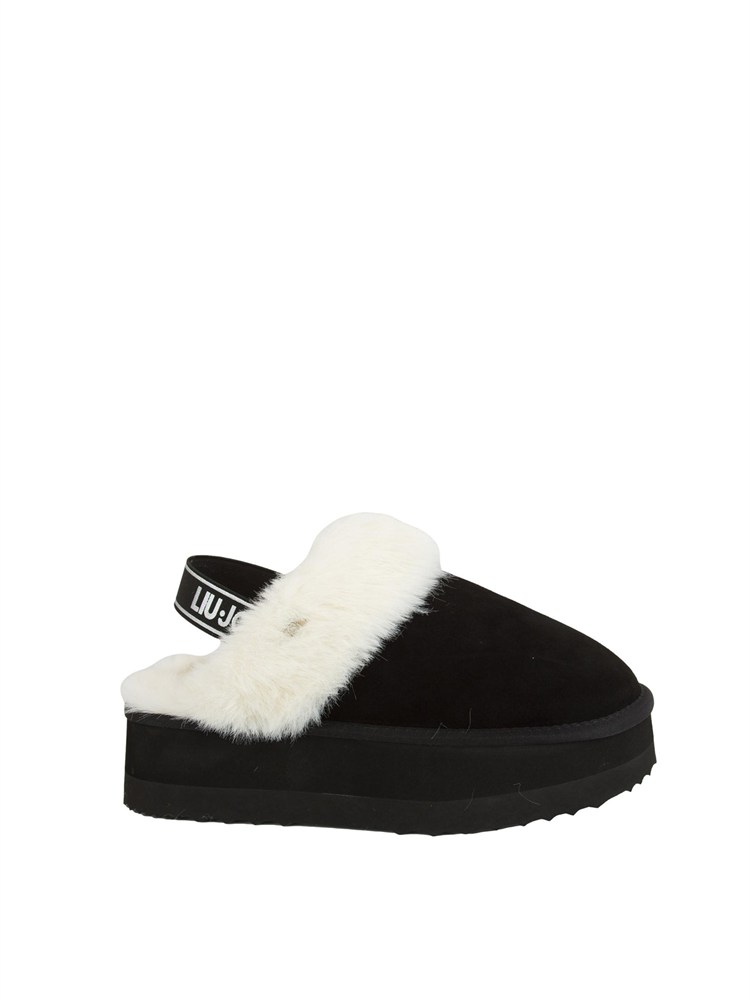 Stivaletti sabot Liu Jo donna Jane 10 in suede nero