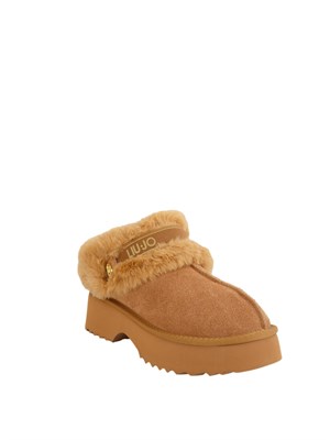 Stivaletto sabot Liu Jo donna Juny 01 in suede cammello in DONNA