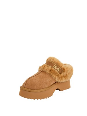 Stivaletto sabot Liu Jo donna Juny 01 in suede cammello in DONNA
