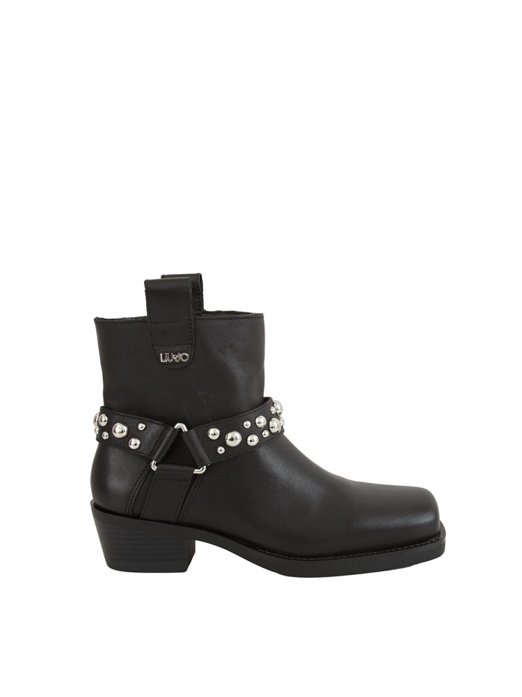 Stivaletti Liu Jo Roxy 01 modello texano in pelle nera