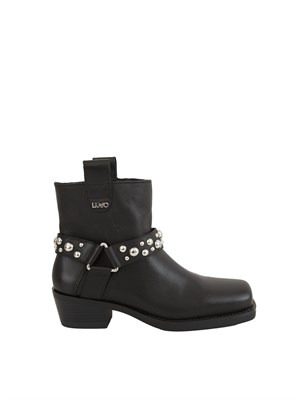 Stivaletti Liu Jo Roxy 01 modello texano in pelle nera in DONNA