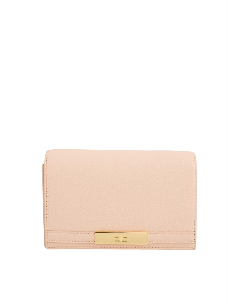 Borsa a tracolla Elisabetta Franchi in ecopelle rosa