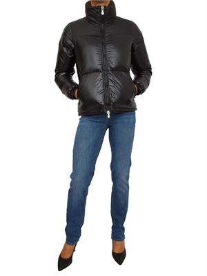 Giubbino donna Goldin Pyrenex nero in piuma d'oca naturale in DONNA