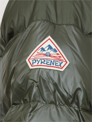 Piumino verde Sten Pyrenex unisex in piuma d'oca, idrorepellente e antivento in UOMO