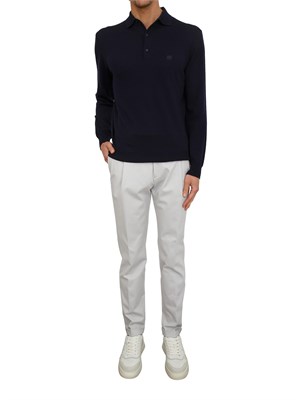 Pantaloni Barber Berwich in cotone mano calda grigio chiaro in UOMO