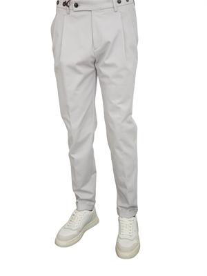 Pantaloni Barber Berwich in cotone mano calda grigio chiaro in UOMO
