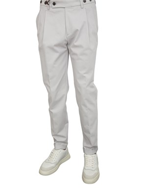 Pantaloni Barber Berwich in cotone mano calda grigio chiaro in UOMO