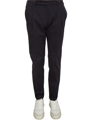 Pantaloni Barber Berwich in cotone mano calda blu in UOMO