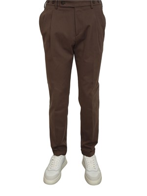 Pantaloni Barber Berwich in cotone mano calda marrone in UOMO