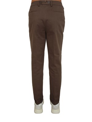 Pantaloni Barber Berwich in cotone mano calda marrone in UOMO