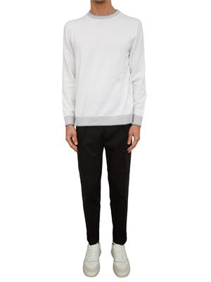 Pantaloni Chiaia Berwich in twill di cotone neri in UOMO