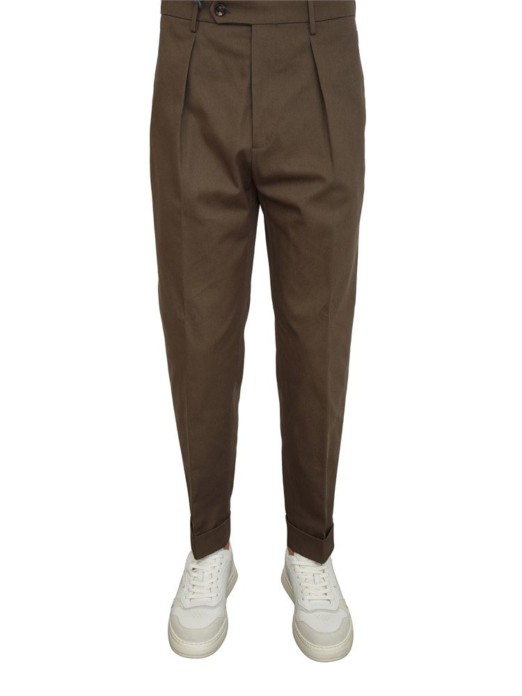 Pantaloni Chiaia Berwich in twill di cotone verdi