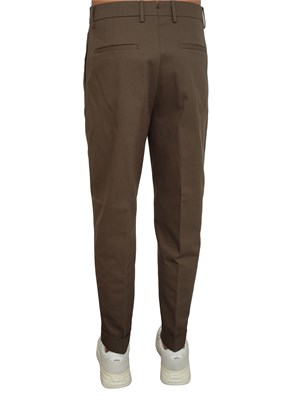 Pantaloni Chiaia Berwich in twill di cotone verdi in UOMO