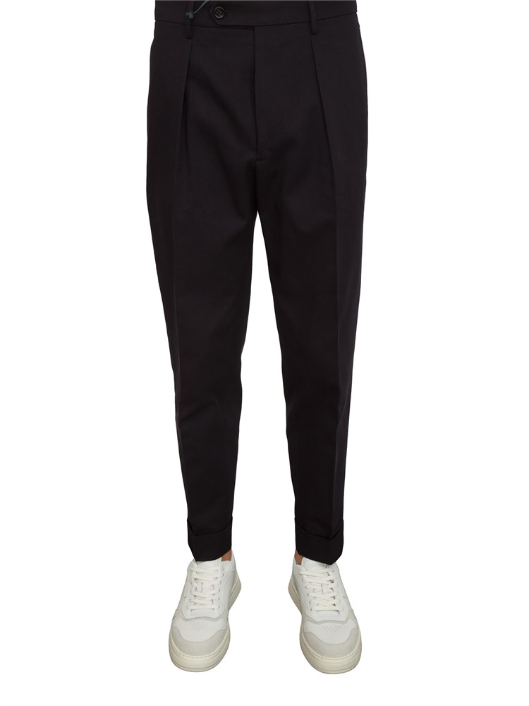 Pantaloni Chiaia Berwich in twill di cotone blu