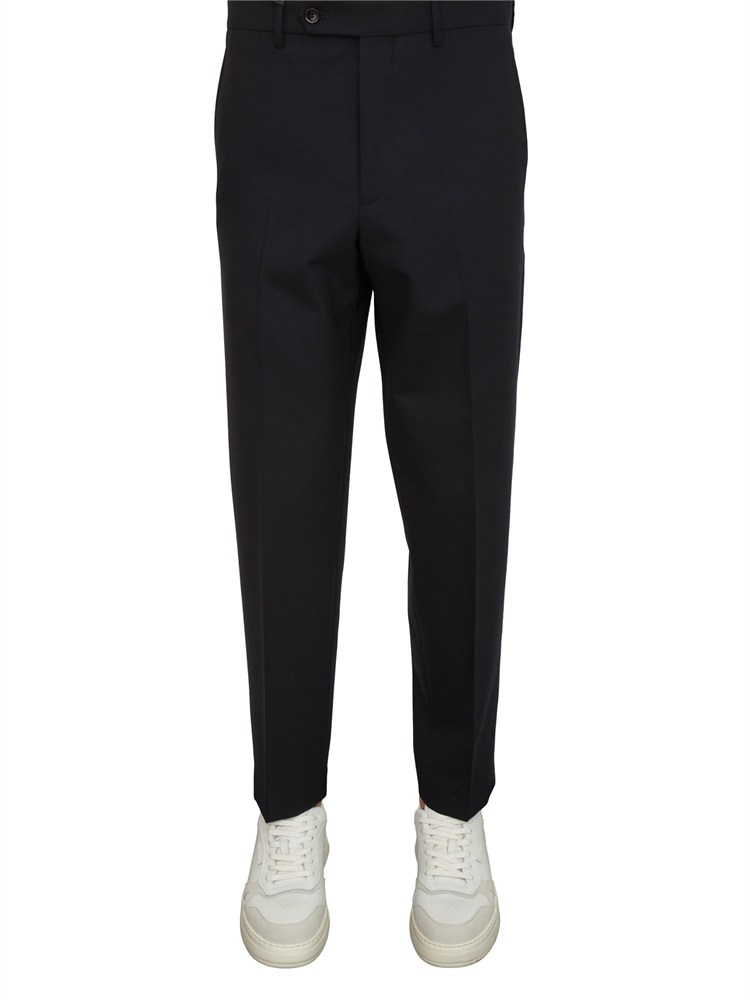 Pantaloni uomo Chiaiaff Berwich fresco lana blu