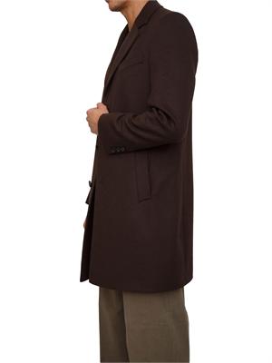 Cappotto Boss uomo in cashmere e lana marrone in UOMO