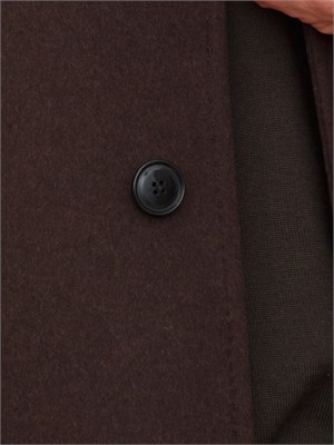 Cappotto Boss uomo in cashmere e lana marrone in UOMO