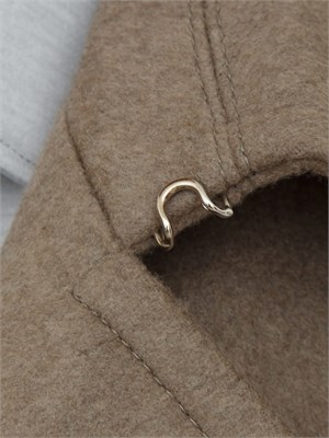 Cappotto doppiopetto Boss uomo in cashmere e lana verde in UOMO