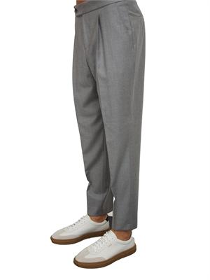 Pantaloni Boss uomo in lana vergine grigi in UOMO