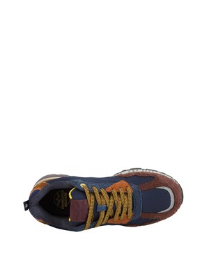 Sneaker uomo Aeronautica Militare in ecopelle blu in UOMO