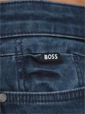 Jeans Boss uomo in cotone blu in UOMO