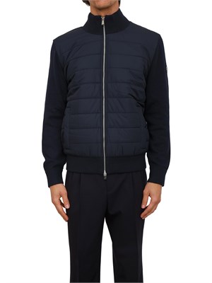 Giubbino Boss uomo in lana e cotone blu in UOMO