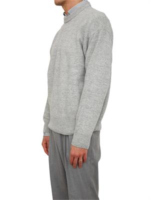 Maglia Boss uomo in lana vergine grigia in UOMO