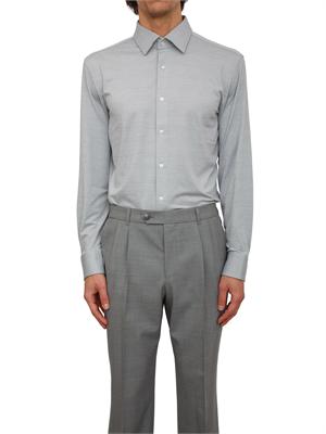 Camicia Boss uomo in maglina grigia in UOMO