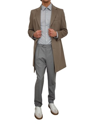 Camicia Boss uomo in maglina grigia in UOMO