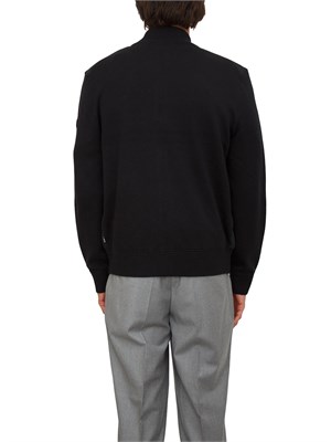 Giubbino Boss uomo in lana e cotone nero in UOMO