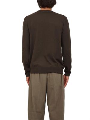 Maglia Boss uomo in lana vergine marrone in UOMO