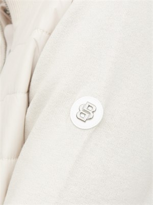 Giubbino Boss uomo in lana e cotone avorio in UOMO