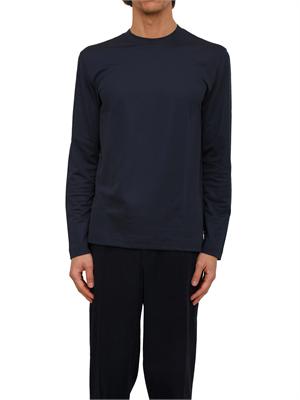 T-shirt m/l Boss uomo in cotone blu in UOMO