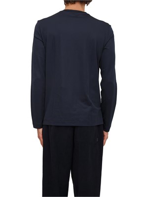 T-shirt m/l Boss uomo in cotone blu in UOMO