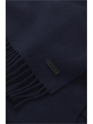 Sciarpa Boss uomo in calda lana blu in UOMO