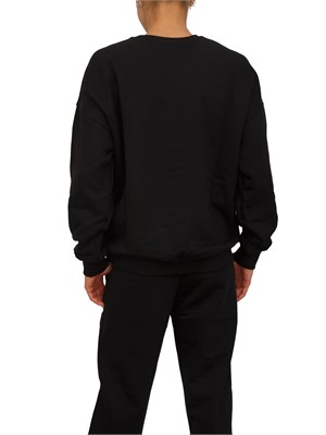 Felpa Hinnominate donna in cotone nero e logo in DONNA