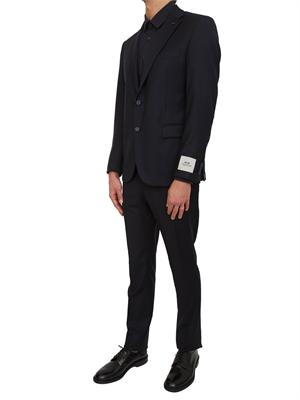Abito CC Corneliani in lana vergine blu in UOMO