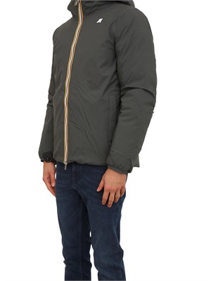 Giubbino uomo Jack K-Way double face verde e nero in UOMO