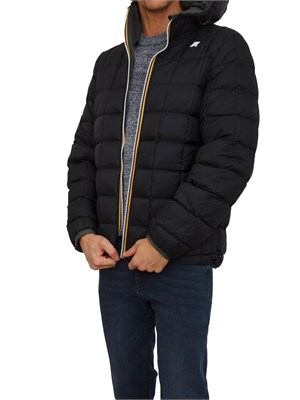 Giubbino uomo Jack K-Way double face verde e nero in UOMO